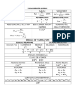 Formulario Quimica