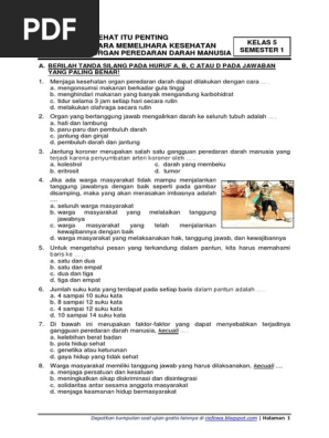 Soal Kelas 5 Tema 4 Subtema 3