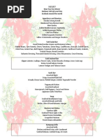 Menu - Christmas Eve Dinner Buffet | PDF | Foods