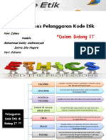 Contoh Kasus Pelanggaran Kode Etik