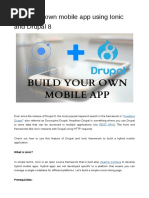 Build Your Own Mobile App Using Ionic and Drupal 8