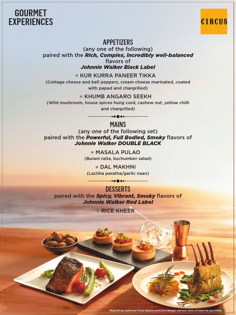Gourmet Pairings with Johnnie Walker | PDF