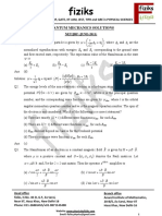 Quantum Mechanics - NET-JRF June 2011-Dec 2016