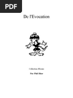 De l_Evocation