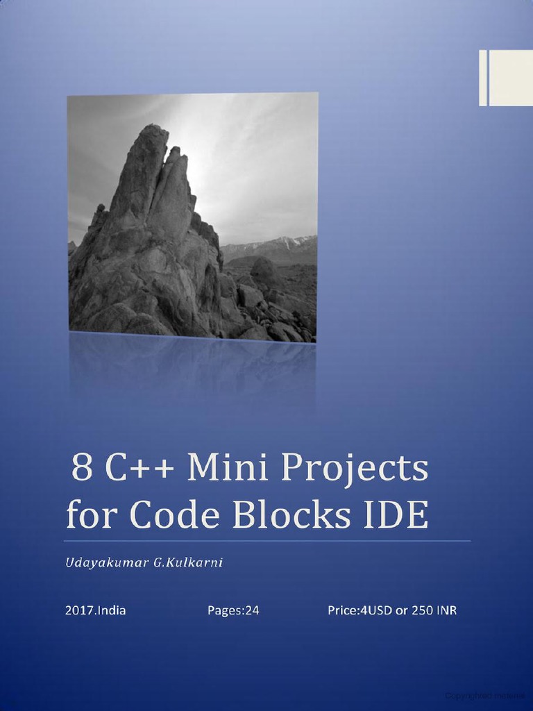8 C++ Mini Projects For Code Blocks IDE | PDF