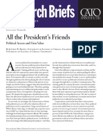 All The President's Friends: Political Access and Firm Value