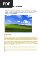 Desktop and Taskbar