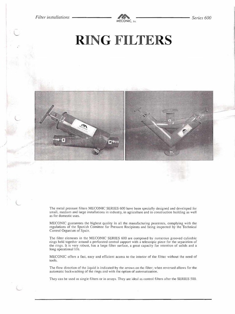 Filtri | PDF | Filtration | Chemical Engineering