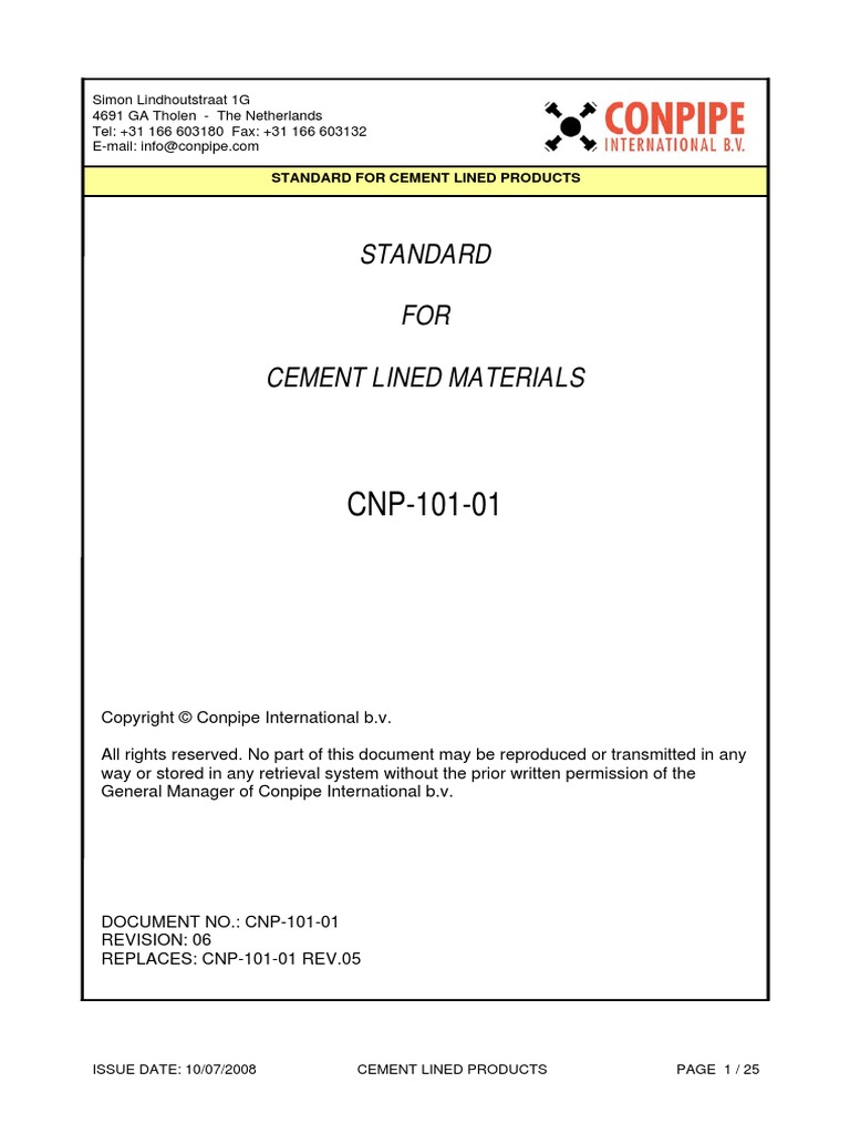 Conpipe - Cementling | PDF | Concrete | Pipe (Fluid Conveyance)