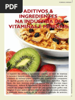Aditivos e Ingredientes Na Indústria de Vitaminas e Minerais