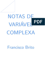 Notas de variável complexa