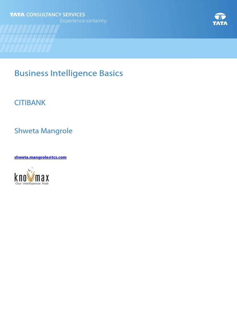BI Basics PDF | PDF | Business Intelligence | Data Warehouse