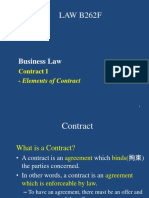 B262F 3 Contract Elements