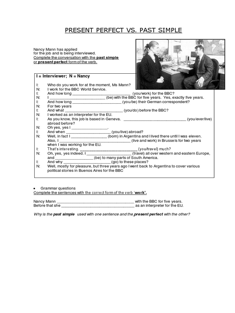 Present Perfect Vs Past Simple | PDF | Languages