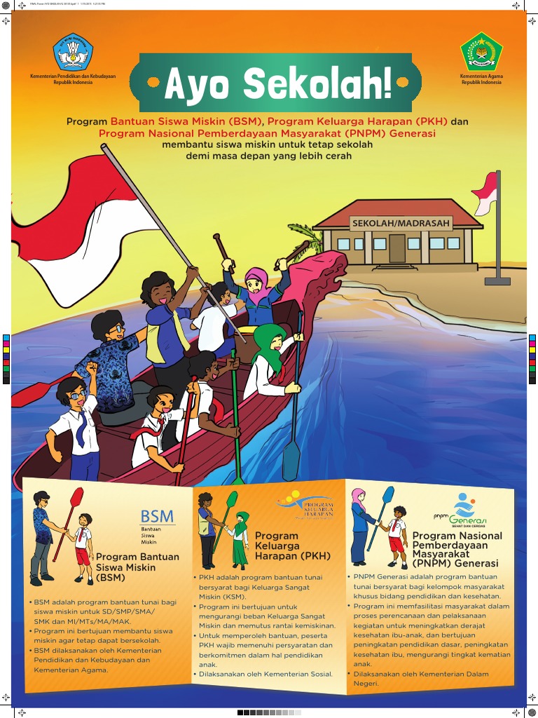 Contoh Gambar Ilustrasi Ayo Sekolah Hilustrasi