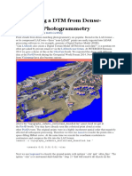 Generating a DTM From Dense-Matching Photogrammetry