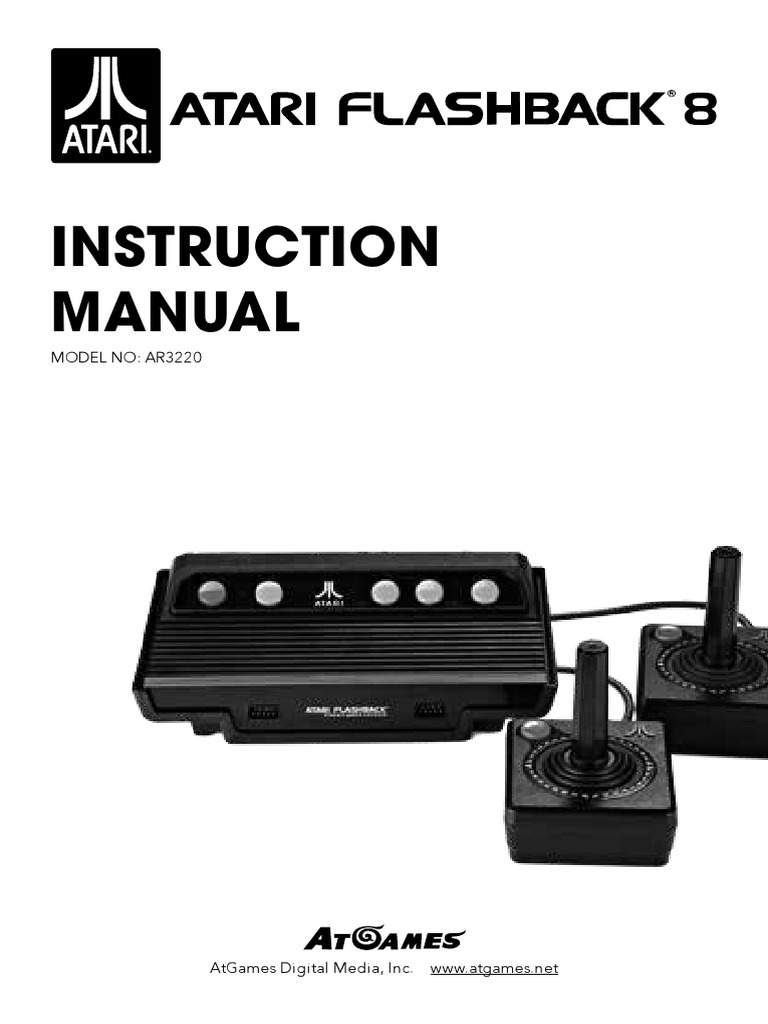 Atari Flashback 8 Instruction Manual | Video Games | Power Supply