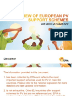 EPIA - Overview Support Schemes - 25 08 2010