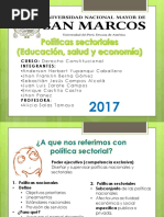 POLITICAS SECTORIALES
