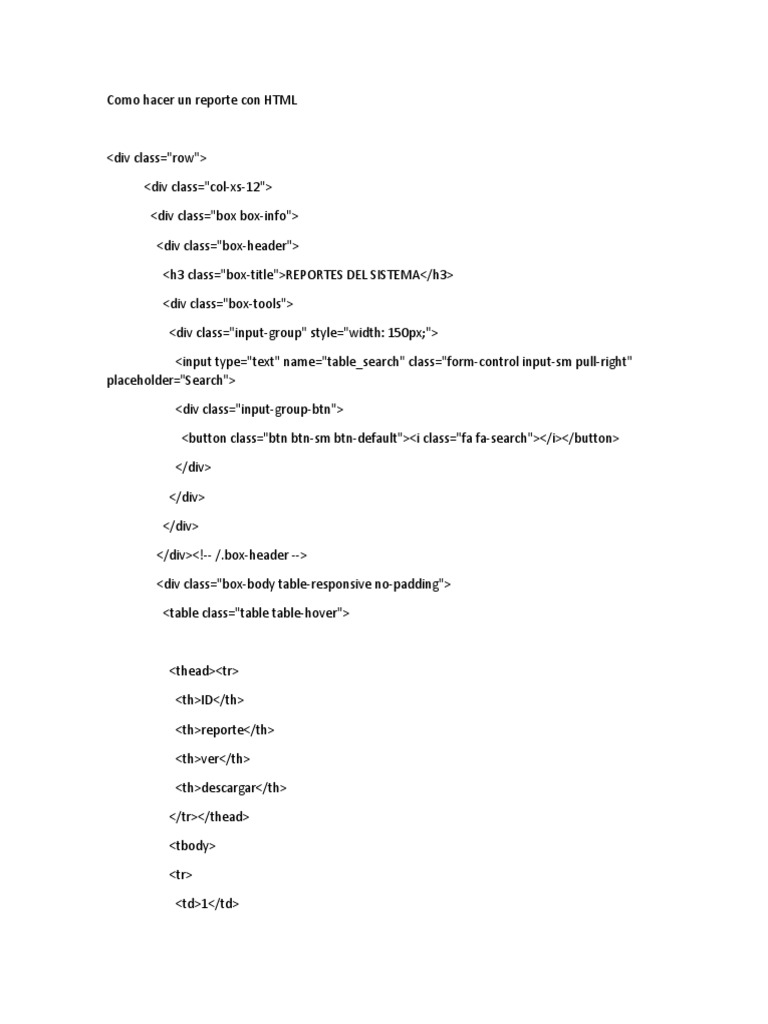 Como Hacer Un Reporte Con PHP | PDF | Desarrollo de software ...