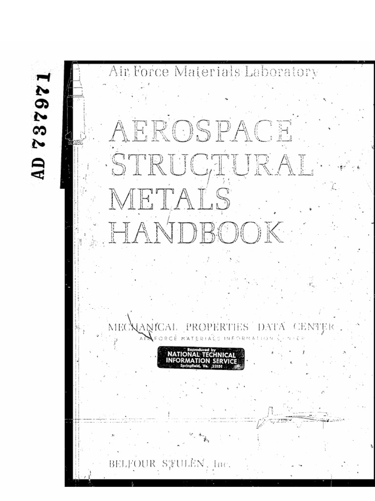 Aerospace Structural Metals Handbook, Volume 2 Copyright Alloy