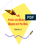 3c atomic and molecular masses and the mole