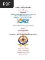 Download Hal Helicopter Division Training Report by Mayank Gupta SN366681522 doc pdf