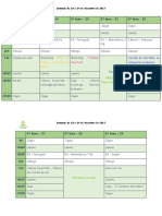 Planificação semanal