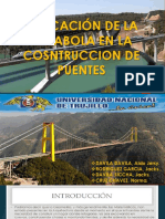Aplicacion de La Parabola en Puentes