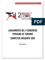 Lanzamiento Conpetur Arequipa 2016