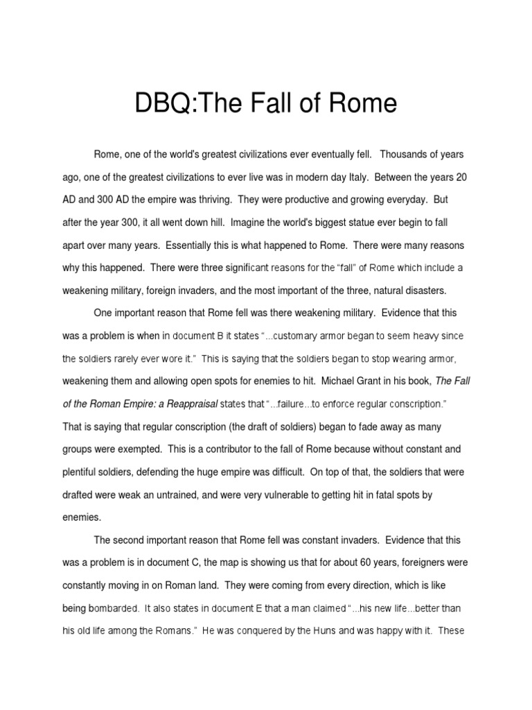essay on ancient rome