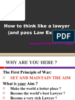 How To Think Like A Lawyer (And Pass Law Exams)