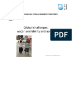 Global Challenges - Water Availability and Access