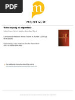 Vote Buying in Argentina