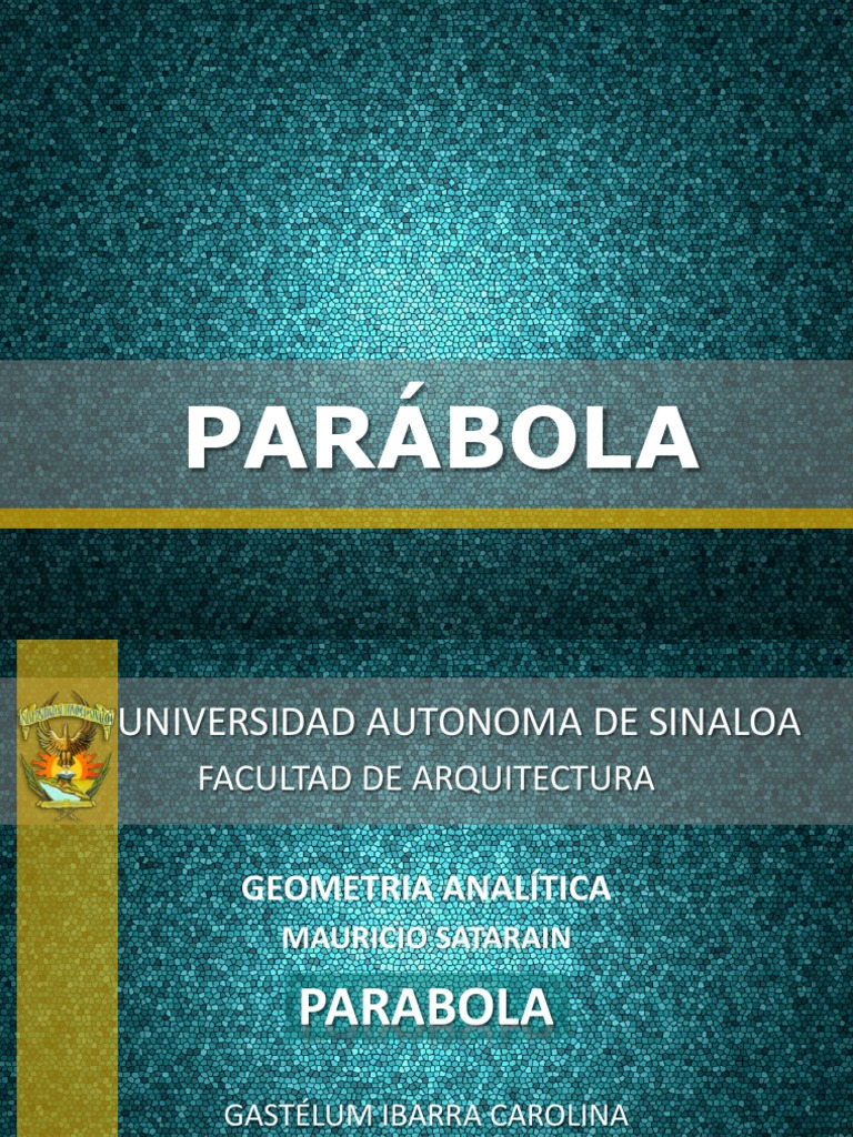 Parbola | PDF | Geometría analítica | Espacio