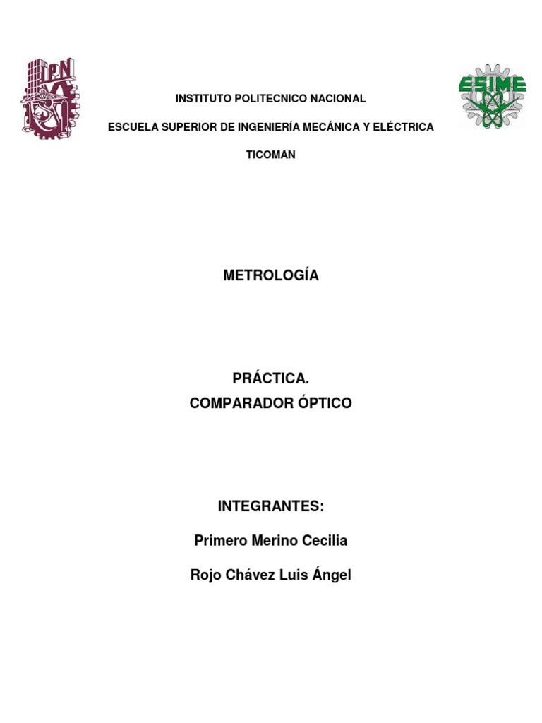 Comparador óptico Medición Óptica