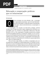 educação e cooperação praticas que se relacionam