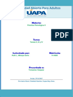 Práctica. Tareas II, III y IV