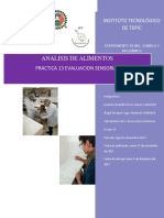 Análisis sensorial de alimentos: evaluación del sabor