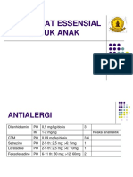 Dosis Obat Essensial Untuk Anak