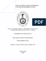 Costos y Beneficios de La Rehabilitacion de La Carretera PDF
