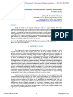 Best Fit Probability Distributions for Monthly Radiosonde Weather Data