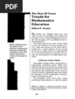 Mat 1978 Trends For Math Education