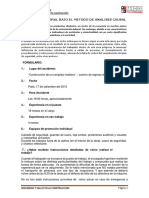 Accidente Laboral Bajo El Metodo de Analisis Causal