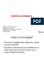 cambios ecologicos