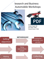 Market Research and Business Analysis in Automobile Workshops