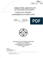 Unpam - Pedoman Pelaksanaan Kerja Praktik