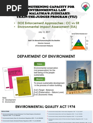 Session 9 Doe Enforcement Approaches Environmental Impact Assessment Environmental Impact Assessment Natural Environment