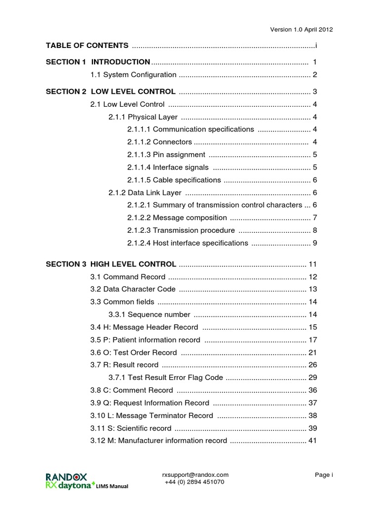 RX Daytona+ LIMS Protocol | Download Free PDF | Electronics | Computer ...