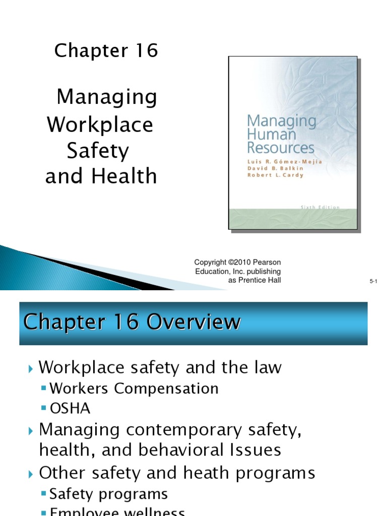 Managing Workplace Safety and Health | PDF | Occupational Safety And ...